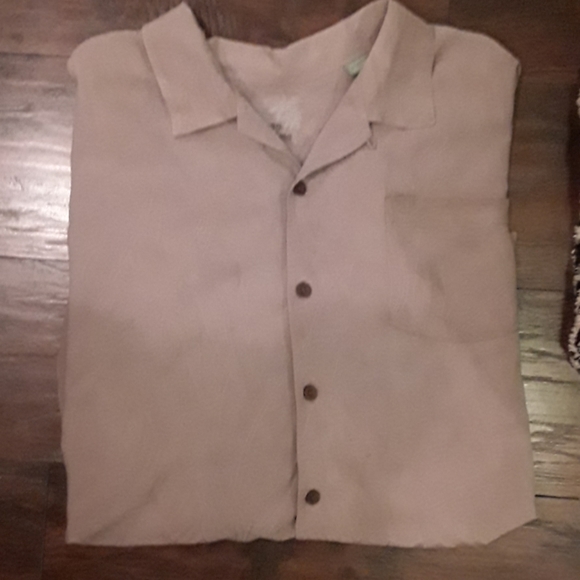 Tommy Bahama Cream Short Slv Button Down - Picture 3 of 7